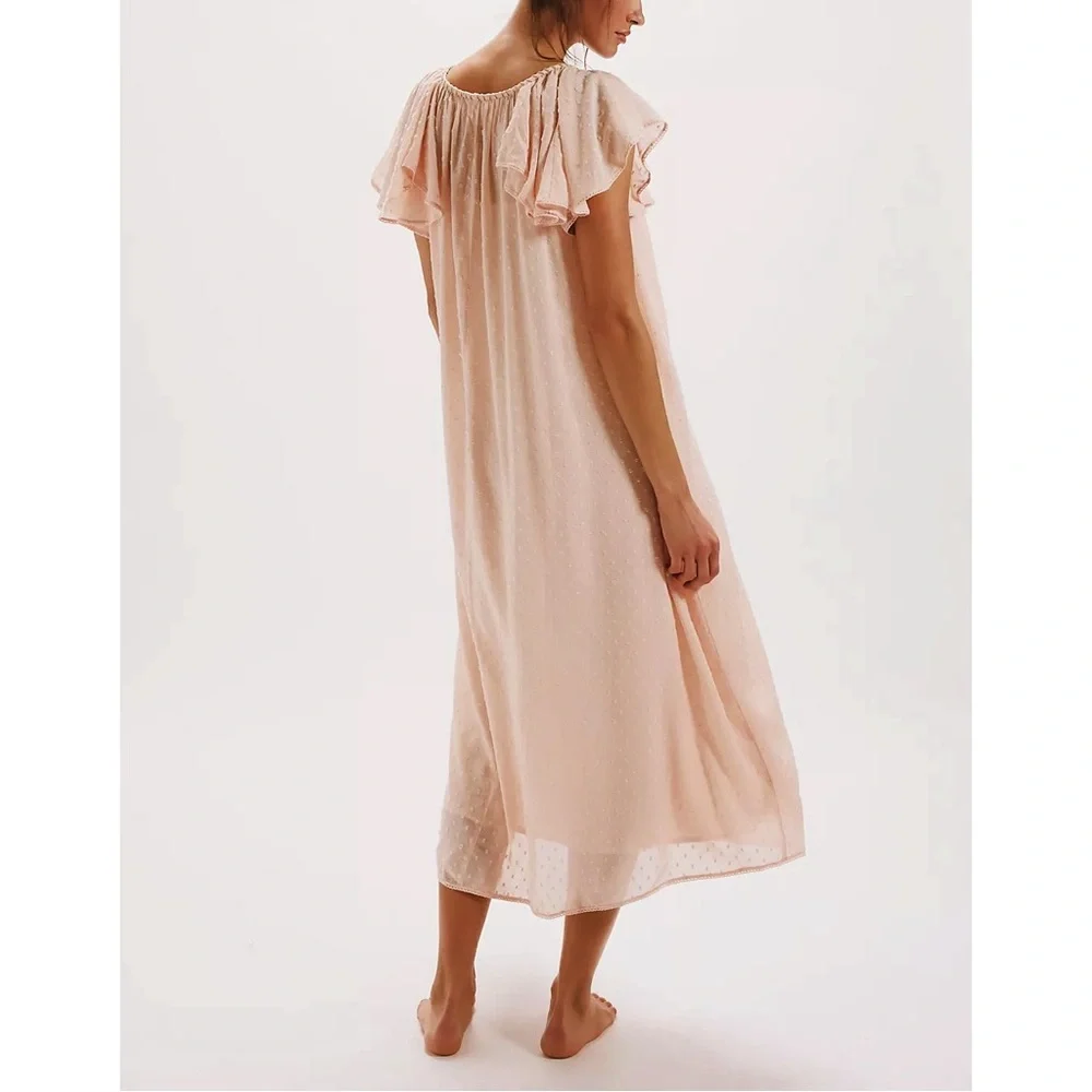 Free People - Savannah Rose Embroidered Floral Maxi Dress NWT